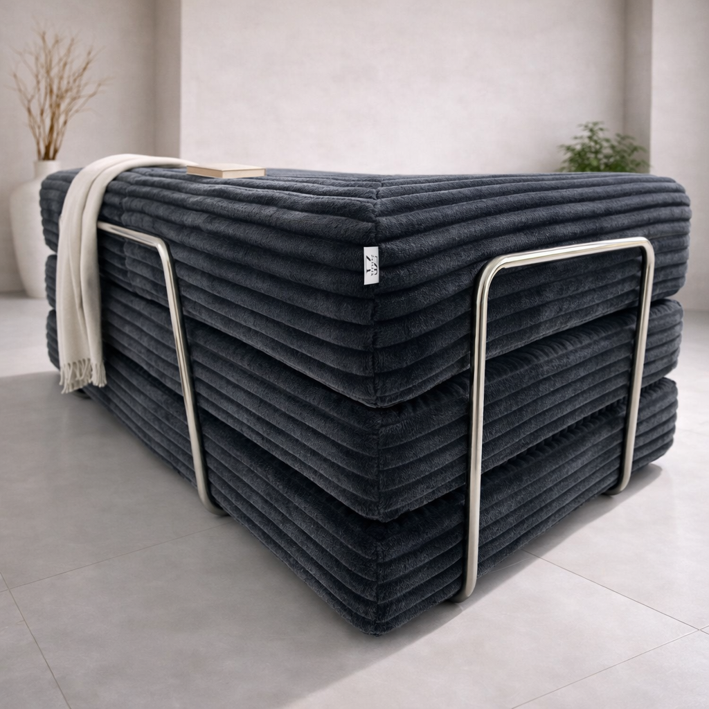 Canapé AUREA – Bouclé premium, modulable et compact