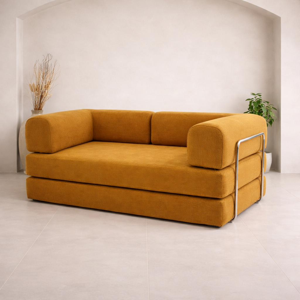 Canapé LINEA – Bouclé premium, modulable et compact