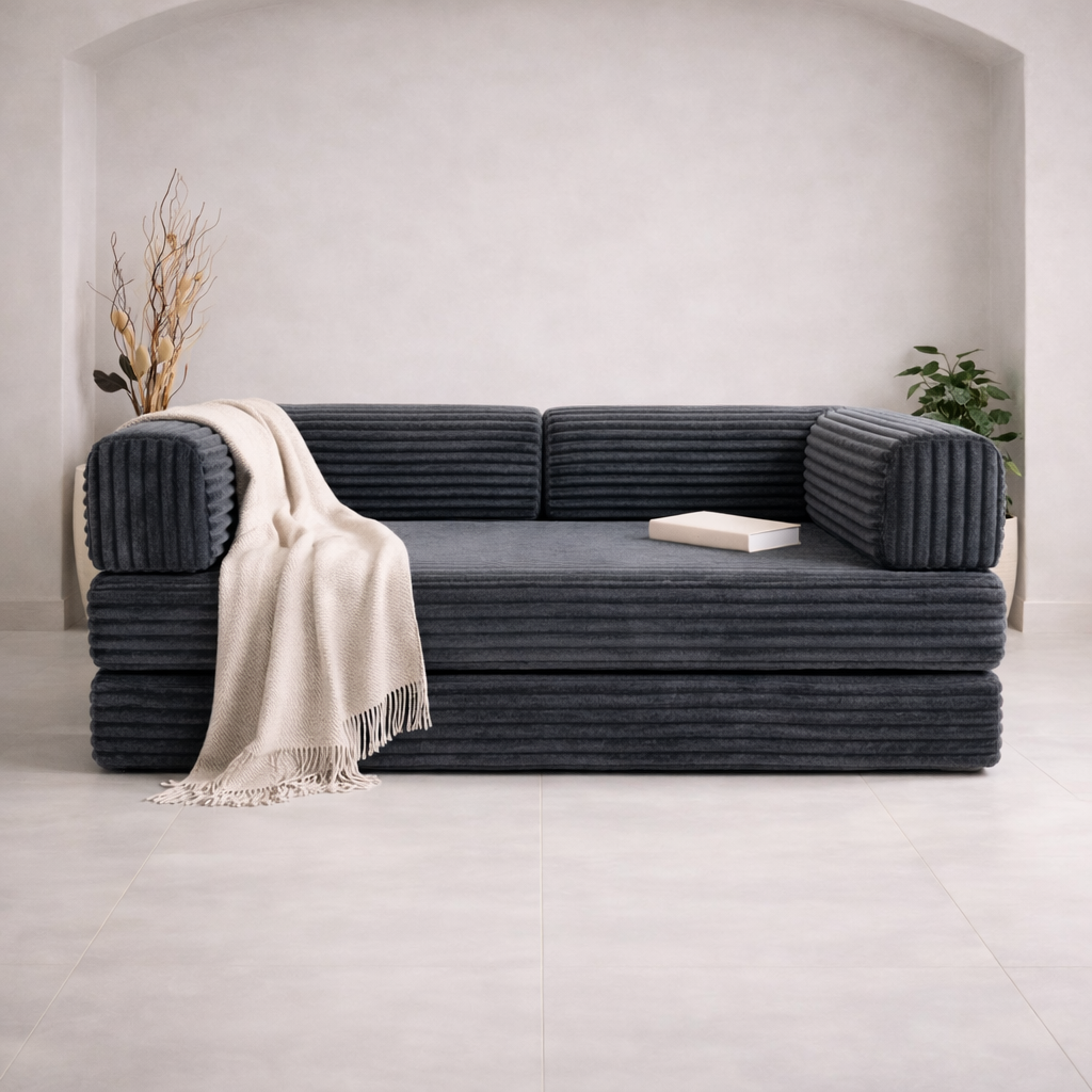 Canapé AUREA – Bouclé premium, modulable et compact